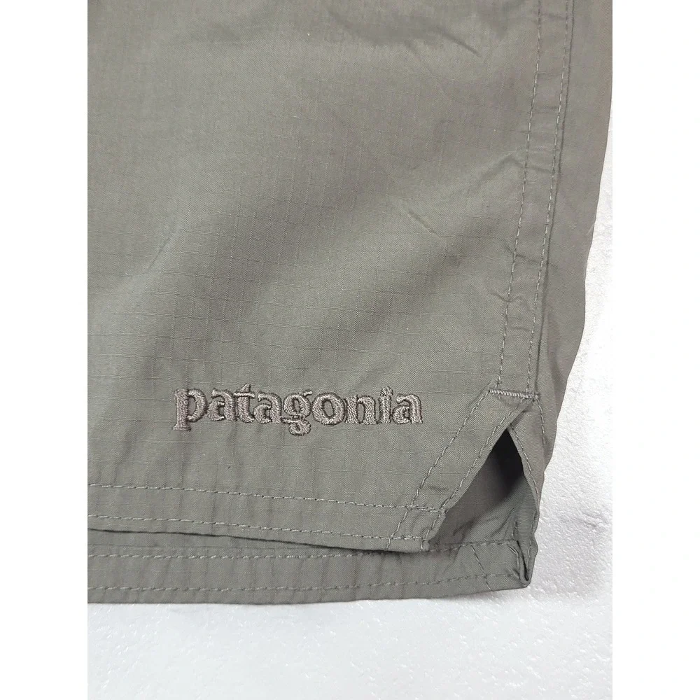 Patagonia Mens Board Shorts Grey Ripstop Surf Trunks 32 Outdoor Gorpcore Travel